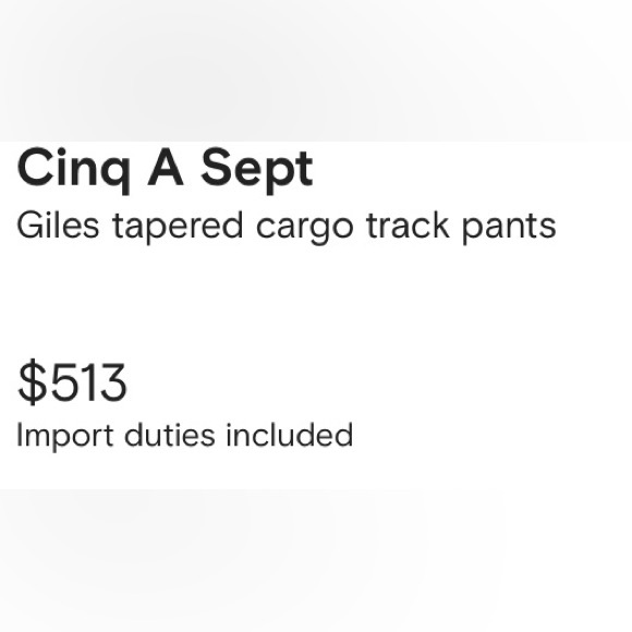Cinq A Sept Giles Tapered Cargo Track Pants - Picture 5 of 6